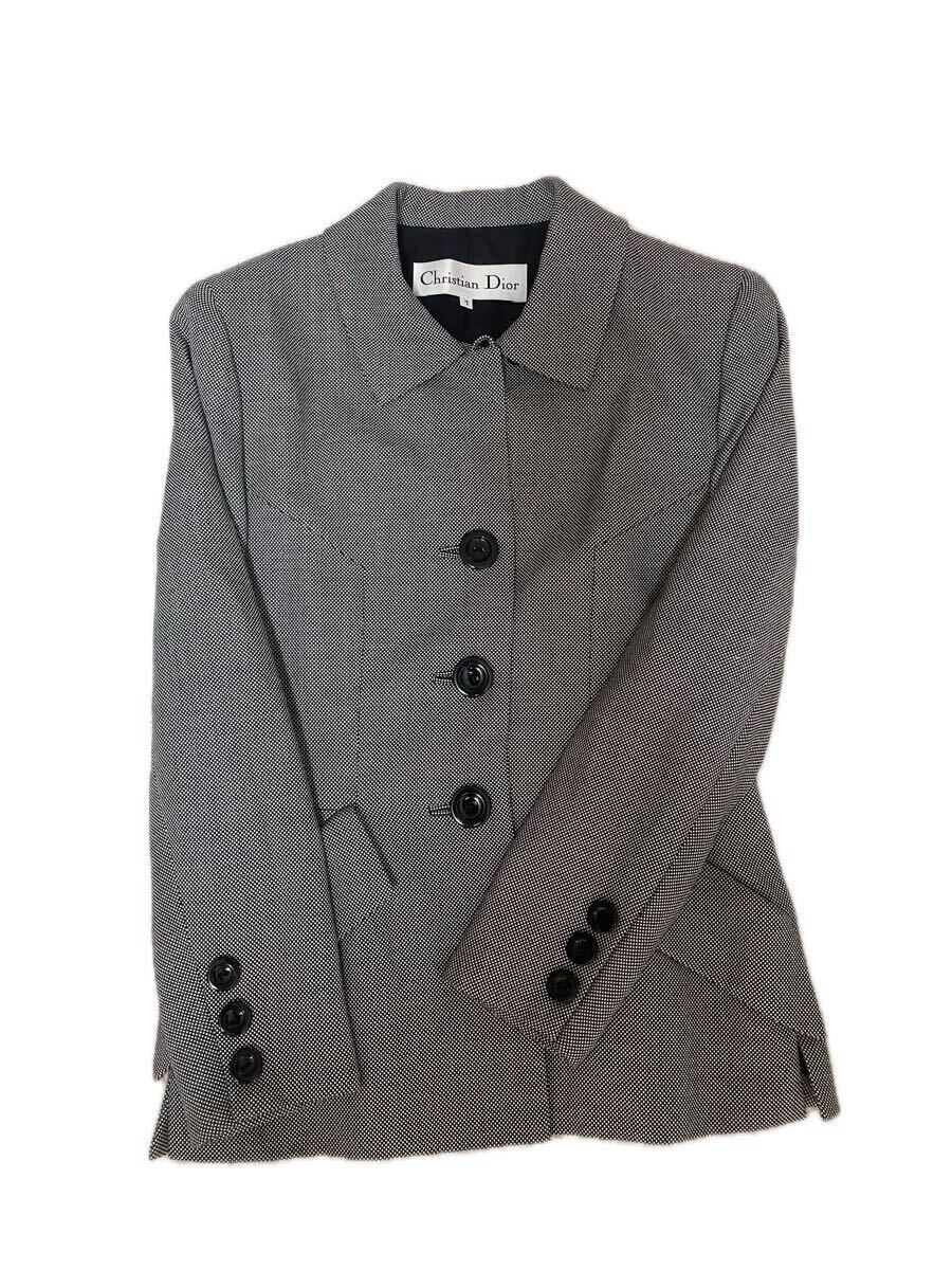 【美品】Christian Dior クリスチャンディオール　スカート　スーツ セットアップ ジャケット タイトスカート ヴィンテージ　