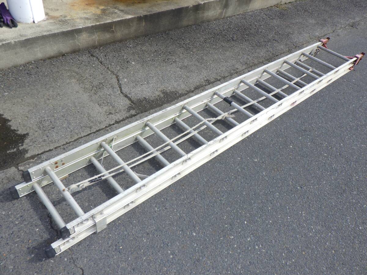送料着払い 引き取りがオススメ ハセガワ ２連はしご US-30 アップスライダー 脚立 足場 中古品 250915_画像3