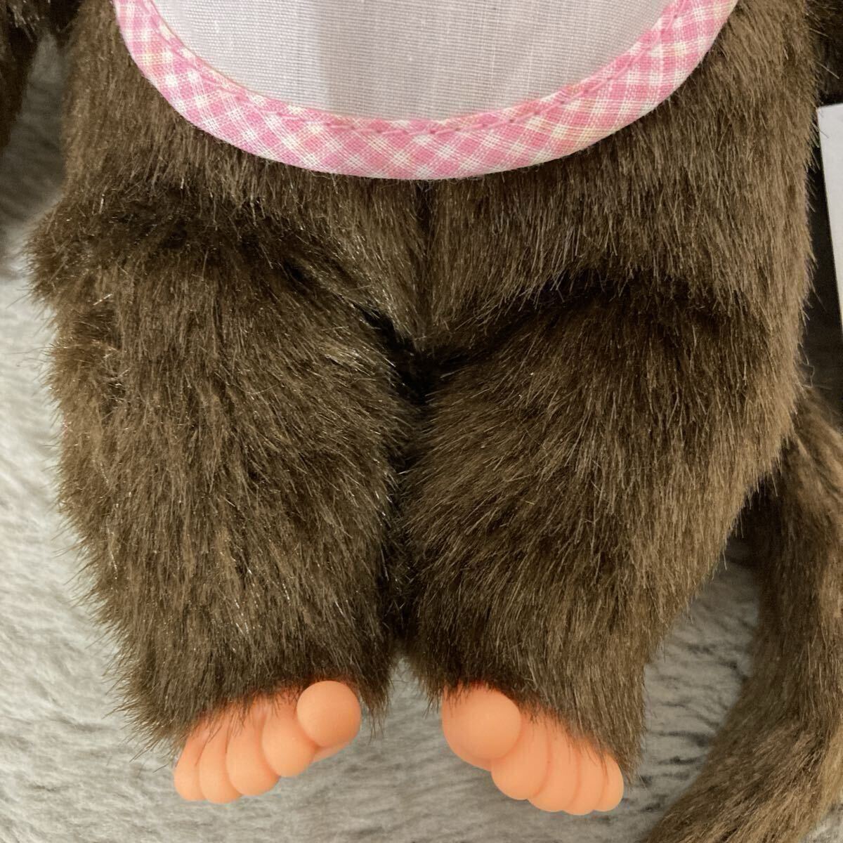 Sekiguchi セキグチ Monchhichi 1918年 モンチッチ ぬいぐるみ 人形 Mサイズ 女の子 キャラクター 昭和レトロ ヴィンテージ　MZ09196