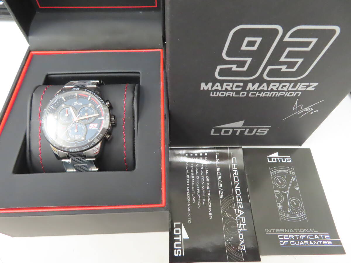 #89838 未使用 LOTUS ロータス 93 MARC MARQUEZ 18258/1 クロノグラフ メンズ 腕時計_画像1