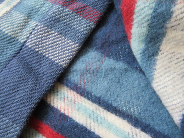 ALCARZA【ヘビーフランネルチェックシャツ】羽衣シャツ/ネルシャツ・ワークシャツ 629-00 17)BLUE Mサイズ_画像7