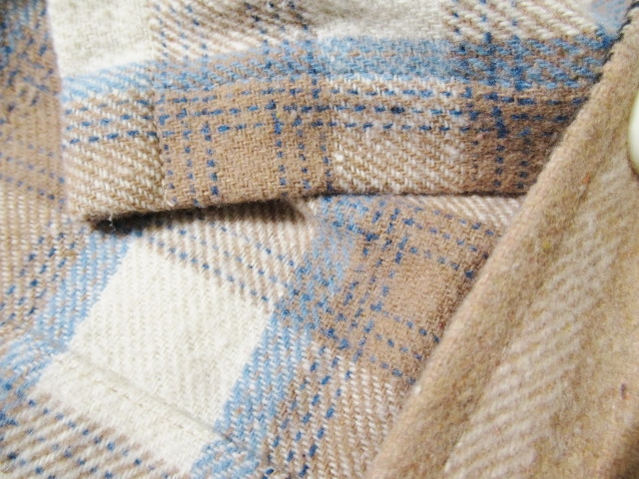 ジムマスター★GYM MASTER【ヘビーチェックネルシャツ】起毛CPOシャツジャケット G433756 91/ベージュチェッククレイジー Lサイズ_画像7