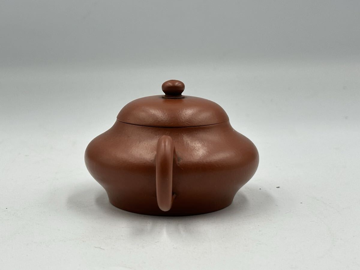 單孔急須 紫砂壺 朱泥茶壺 清泉石上流山影 煎茶道具 茶道具 唐物 中國美術(shù) 中國宜興