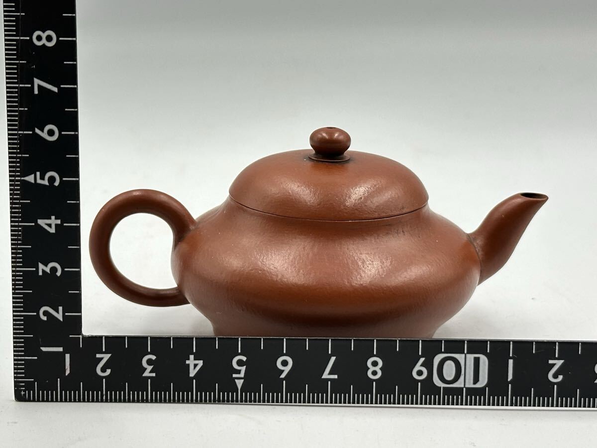 單孔急須 紫砂壺 朱泥茶壺 清泉石上流山影 煎茶道具 茶道具 唐物 中國美術(shù) 中國宜興