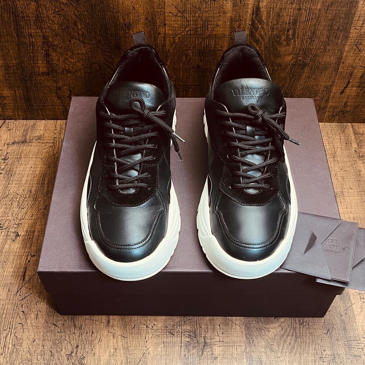  Valentino galava-niVALENTINO GARAVANI жевательная резинка Boy спортивные туфли кожа замша 