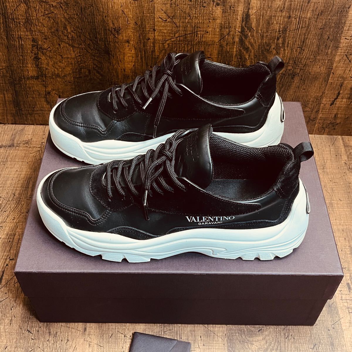  Valentino galava-niVALENTINO GARAVANI жевательная резинка Boy спортивные туфли кожа замша 