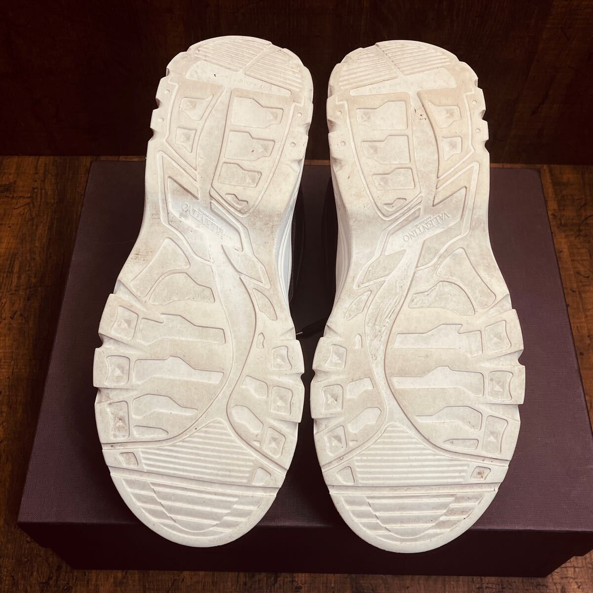  Valentino galava-niVALENTINO GARAVANI жевательная резинка Boy спортивные туфли кожа замша 