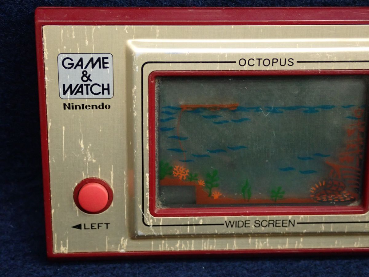 ▼任天堂 ゲームウォッチ OC-22 オクトパス▼Nintendo/GAME＆WATCH/OC-22/OCTOPUS/通電確認(rèn)済み