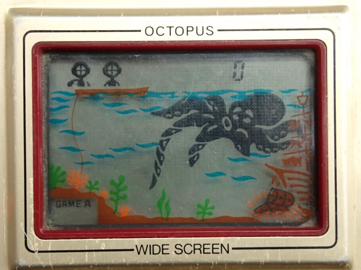 ▼任天堂 ゲームウォッチ OC-22 オクトパス▼Nintendo/GAME＆WATCH/OC-22/OCTOPUS/通電確認(rèn)済み