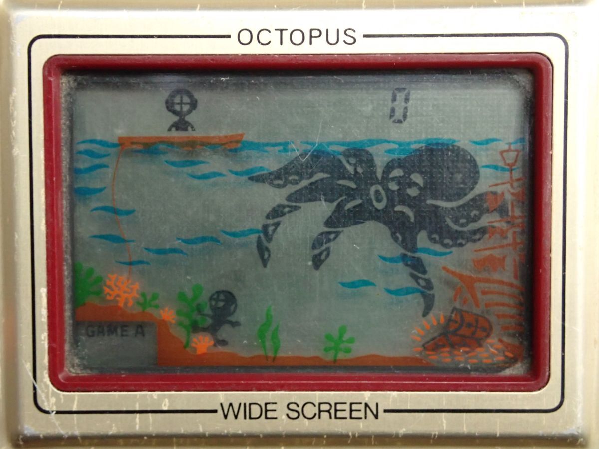 ▼任天堂 ゲームウォッチ OC-22 オクトパス▼Nintendo/GAME＆WATCH/OC-22/OCTOPUS/通電確認(rèn)済み