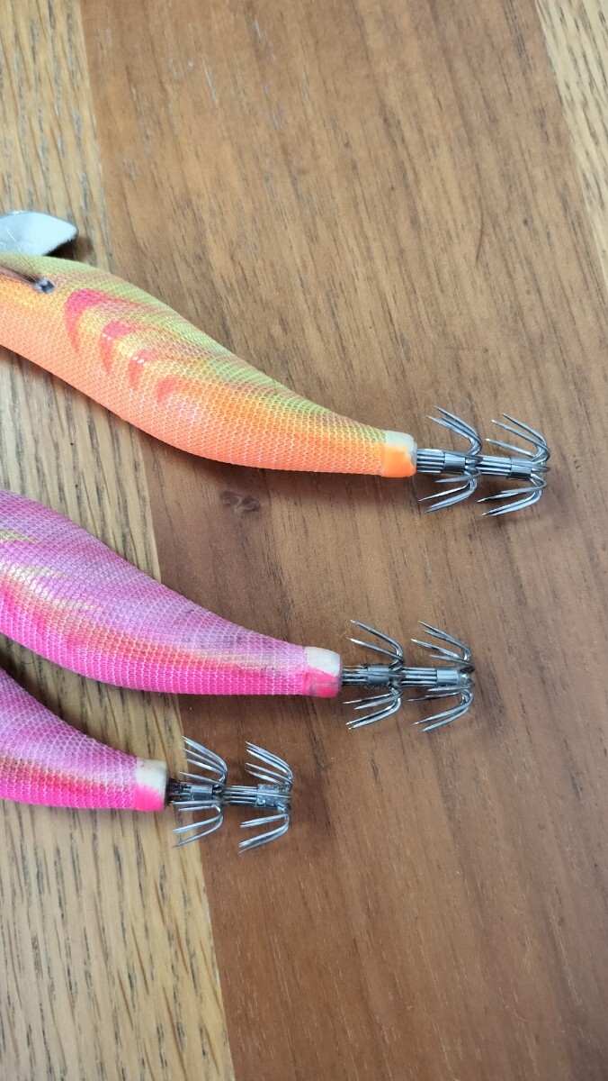 エギ王q ライブ 2.5号 3.0号 ピンクテープ オレンジテープ BPPT BOOT セット 廃盤 _画像5