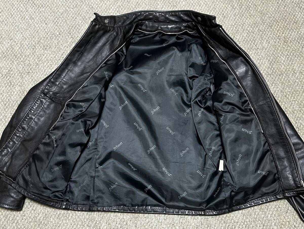 ②schott【38】641 米国製◇牛革ジャン ハーレーgpz ninja ②schott【38】641 米国製シングルライダース◇牛革ジャン