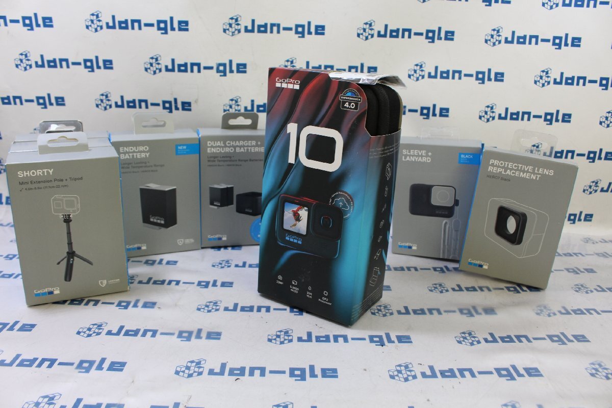 ★未開封品!! GoPro HERO10 BLACK 純正ケースや予備バッテリー等計8點の豪華セット!! この機會に是非いかがでしょうか!! J645945 P関西発送