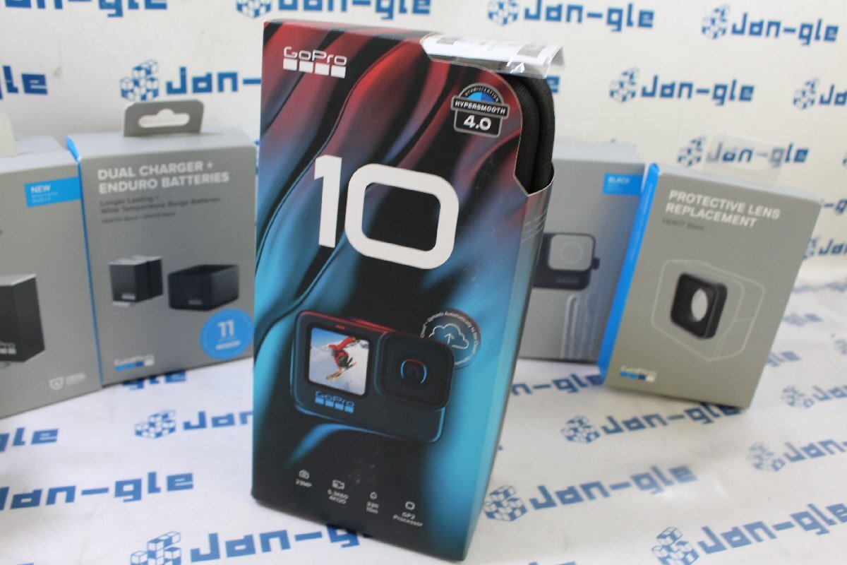 ★未開封品!! GoPro HERO10 BLACK 純正ケースや予備バッテリー等計8點の豪華セット!! この機會に是非いかがでしょうか!! J645945 P関西発送
