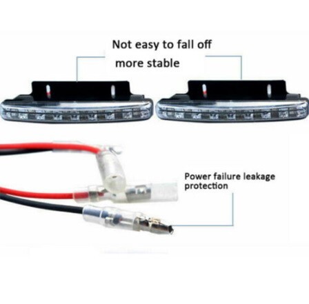 no009:防水オートLED 2個 超高輝度フォグライト デイライト LEDランプ【スーパーホワイト色・新品未使用】DRL DC_画像6