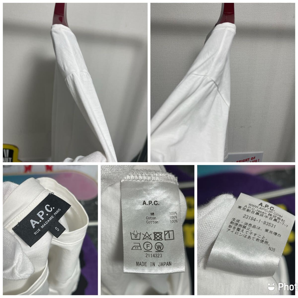 A.P.C. 欠けロゴ半袖Tシャツ　レディース　apc アーペーセー　サイズS