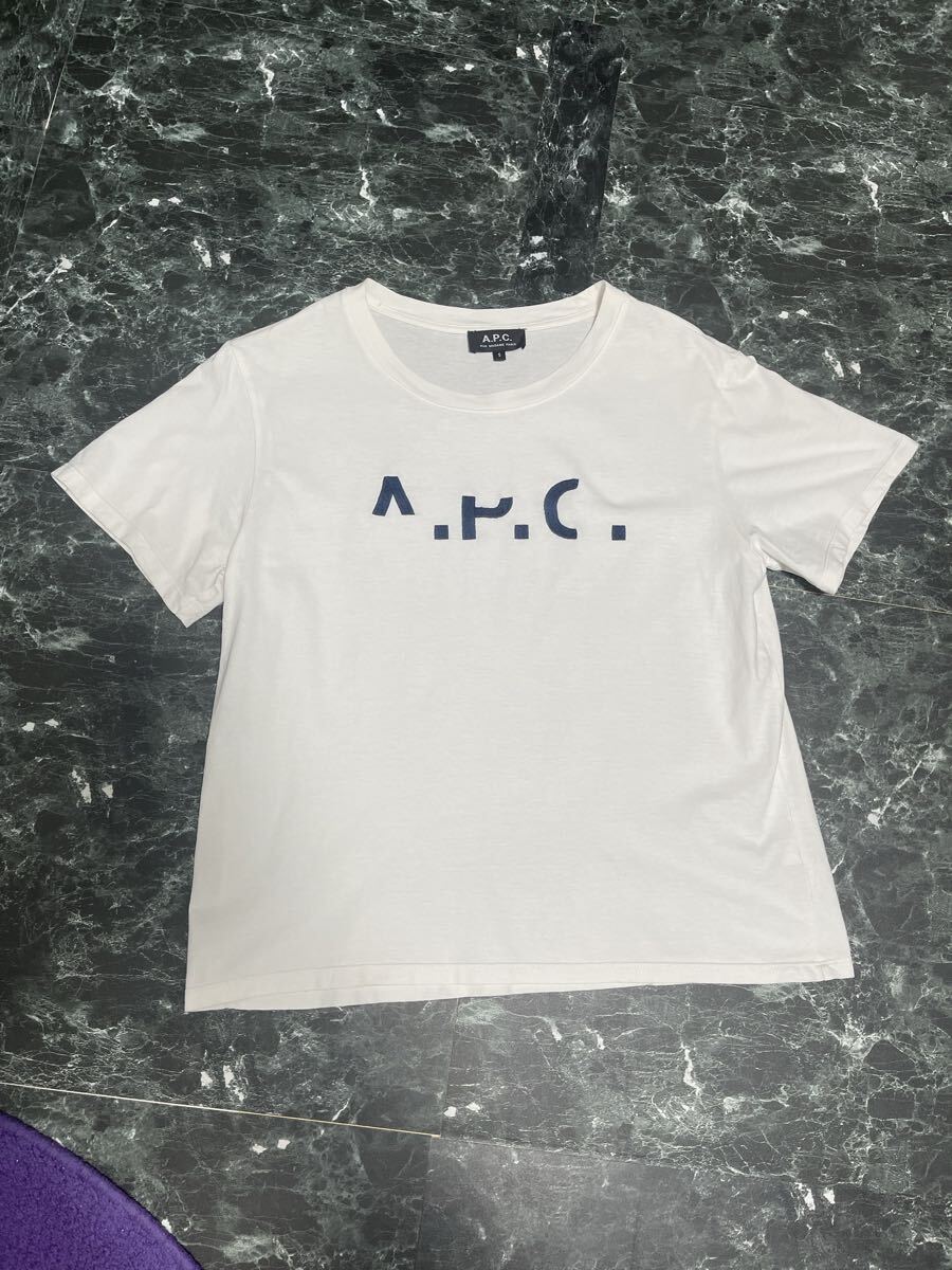 A.P.C. 欠けロゴ半袖Tシャツ　レディース　apc アーペーセー　サイズS