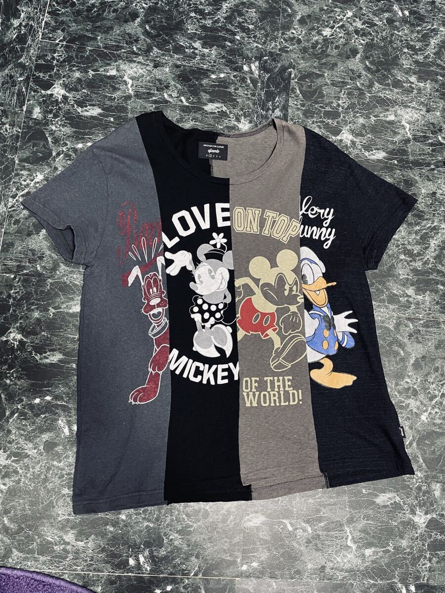 glamb 半袖Tシャツ ディズニー　ミッキー　再構築　リメイク　グラム　1_画像1