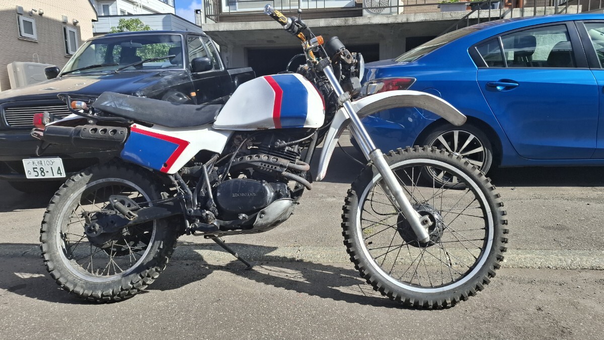 札幌発 HONDA XL250R パリダカ レストアベース 実働 距離淺め