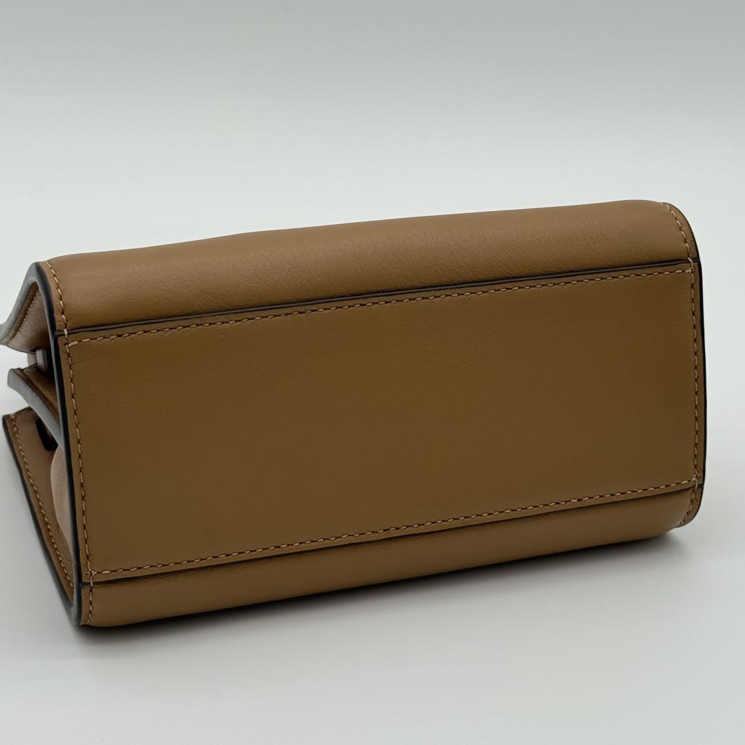 【未使用級】Tory Burch トリーバーチ Lee Radziwill リーラジウィル ハンドバッグ プチダブルバッグ フォーマル レディース ブラウン_画像6