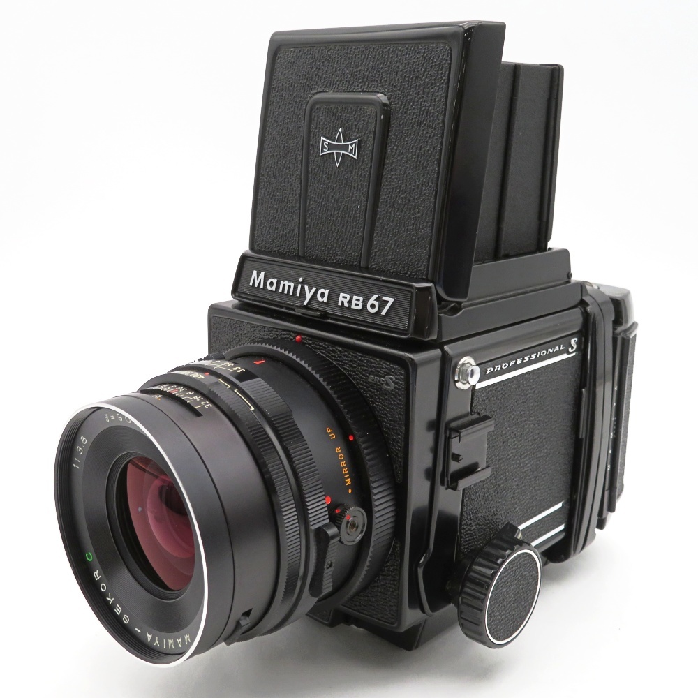 1円? Mamiya マミヤ RB67 PROFESSIONAL S 中判フィルムカメラ レンズ2點 ケース付 動作未確認 4128976