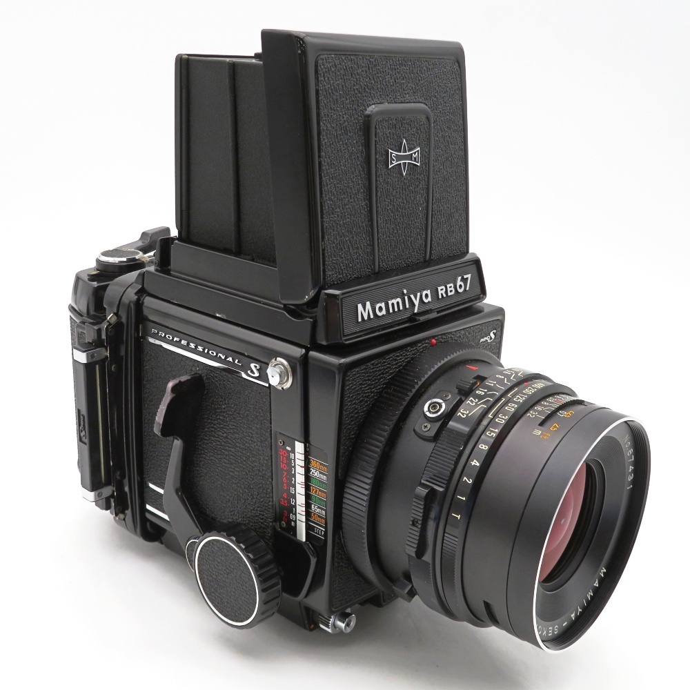 1円? Mamiya マミヤ RB67 PROFESSIONAL S 中判フィルムカメラ レンズ2點 ケース付 動作未確認 4128976