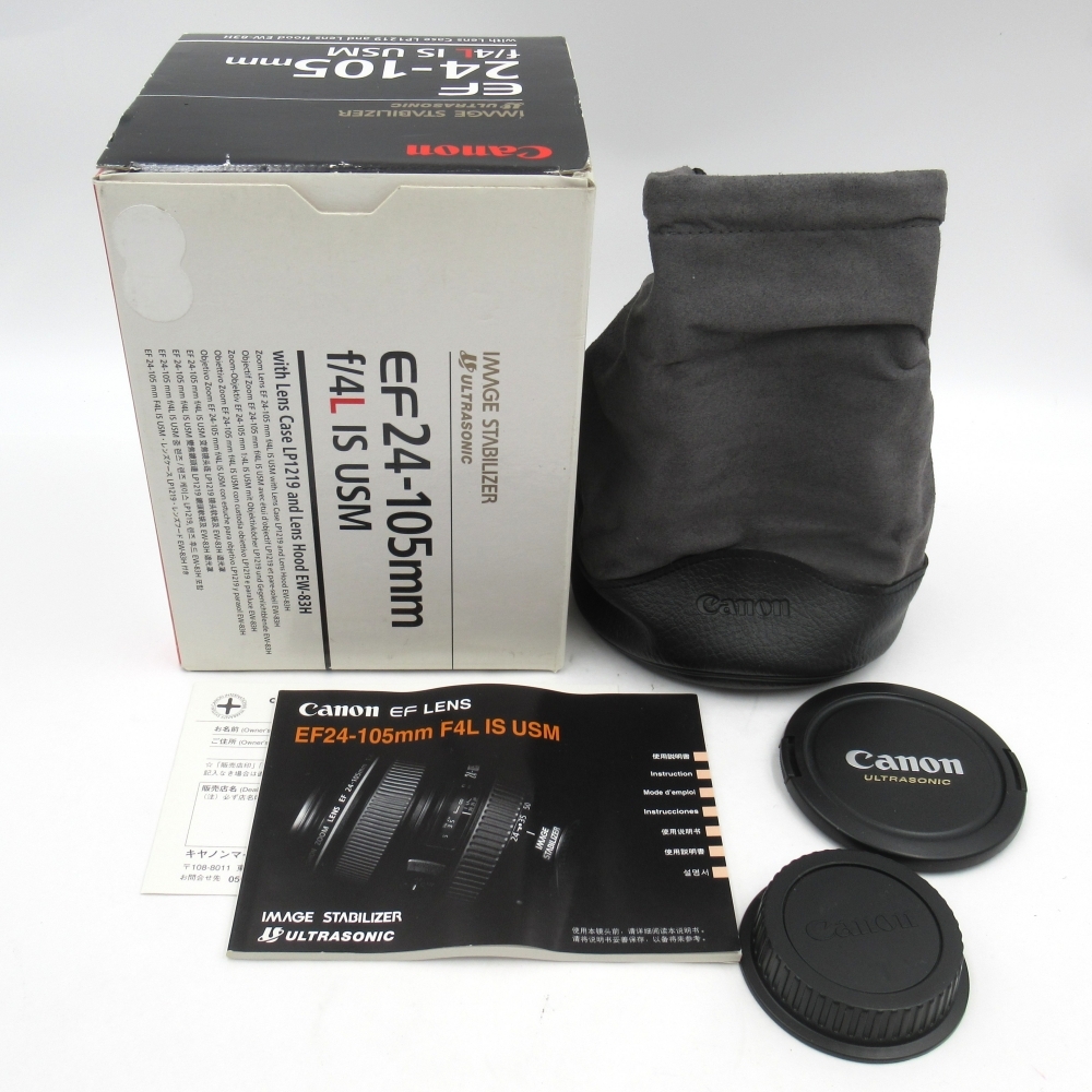 1円? Canon キヤノン EF 24-105mm f/4L IS USM ズームレンズ 箱付 動作未確認 4132209