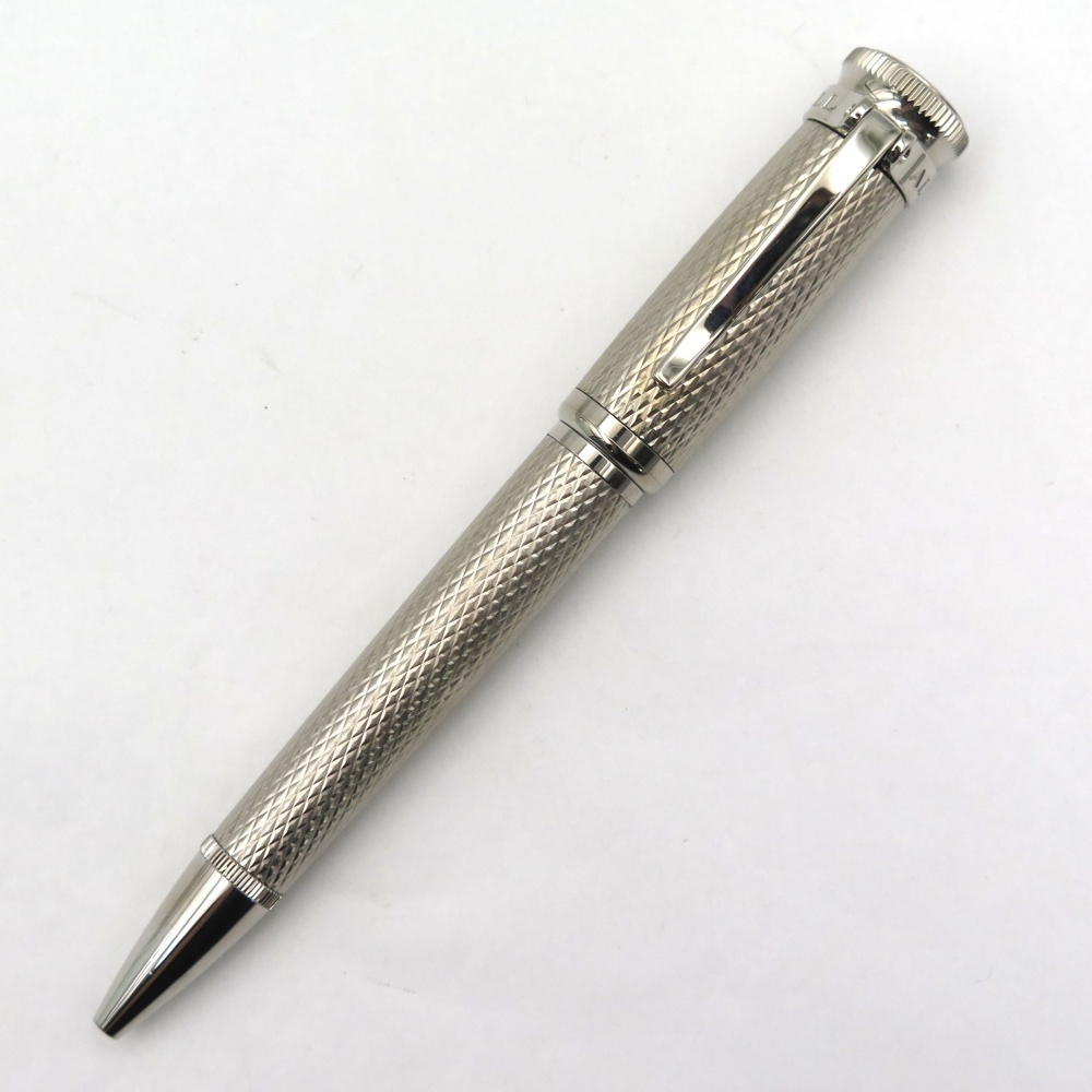 1円? Dunhill ダンヒル センチュリーマン ダイヤモンドパターン ボールペン 筆記確認(rèn)済 4112590