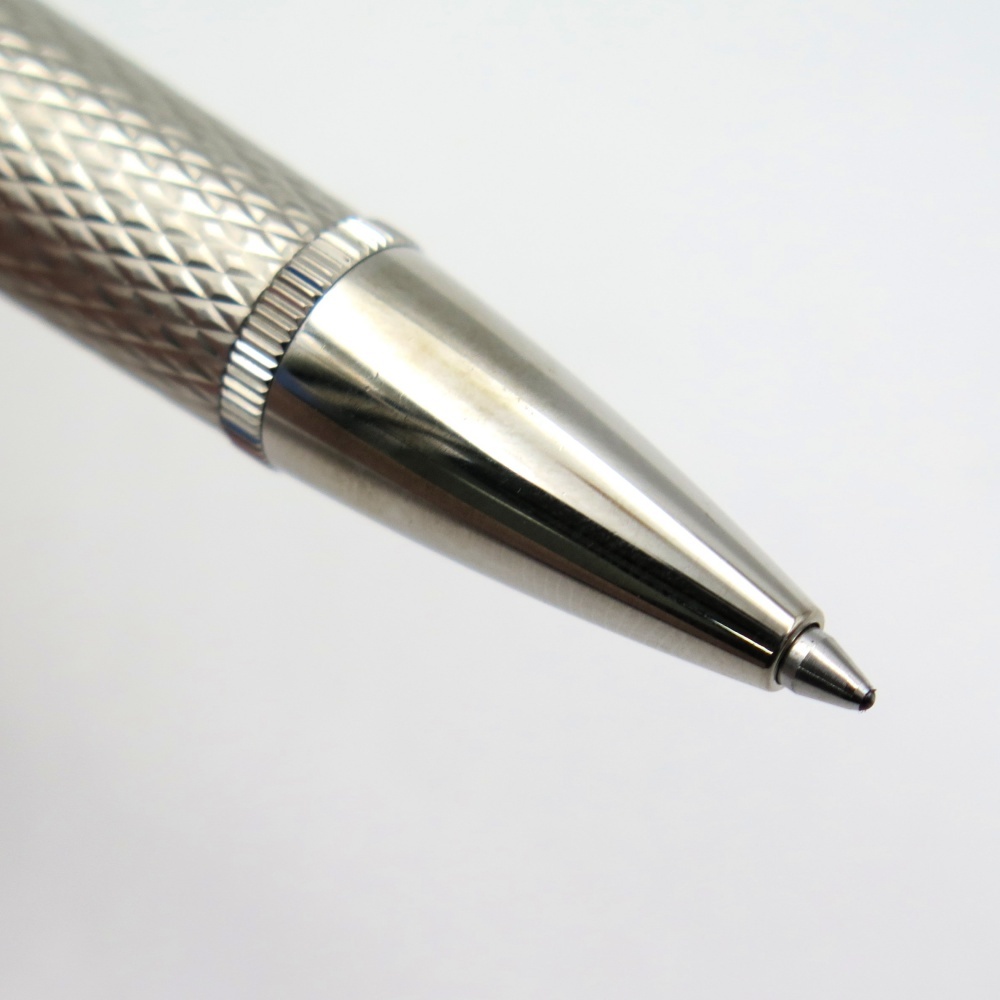 1円? Dunhill ダンヒル センチュリーマン ダイヤモンドパターン ボールペン 筆記確認(rèn)済 4112590