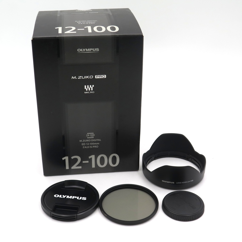 1円? OLYMPUS オリンパス M.ZUIKO DIGITAL 12-100mm 1:4 IS PRO ズームレンズ 箱付 動作未確認(rèn) 4102572
