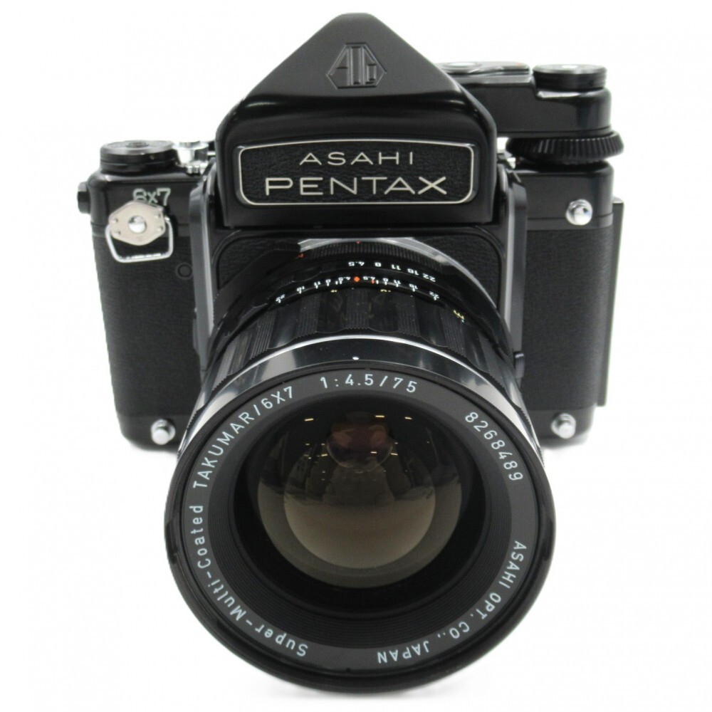 1円? ASAHI PENTAX アサヒ ペンタックス 6×7 中判フィルムカメラ Super-Multi-Cated 1:4.5/75 動作未確認 3983295