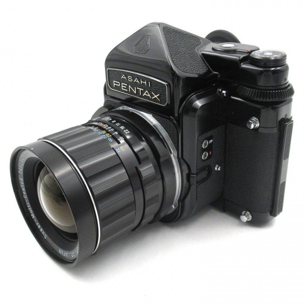 1円? ASAHI PENTAX アサヒ ペンタックス 6×7 中判フィルムカメラ Super-Multi-Cated 1:4.5/75 動作未確認 3983295
