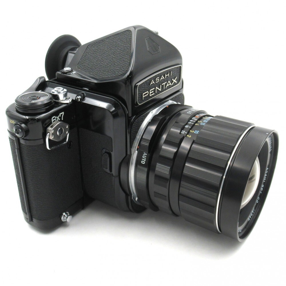 1円? ASAHI PENTAX アサヒ ペンタックス 6×7 中判フィルムカメラ Super-Multi-Cated 1:4.5/75 動作未確認 3983295