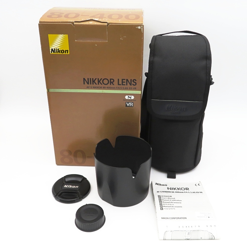 1円? Nikon ニコン AF-S NIKKOR 80-400mm F4.5-5.6G ED VR 一眼レフ用AFレンズ 箱付 動作未確認 4128672