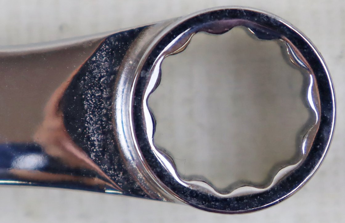 P◎中古品◎工具『Snap-on 15°オフセットロングストレートメガネレンチ XDHM1214』 スナップオン 12mm/14mm 本体のみ_画像6