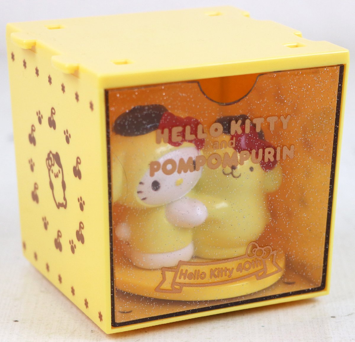 S?中古品?スタンプ 『ハローキティ＆ポムポムプリン スタッキングチェスト入りスタンプ』 Sanrio/サンリオ ケースサイズ(約)：9×9×9cm