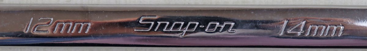 P◎中古品◎工具『Snap-on 15°オフセットロングストレートメガネレンチ XDHM1214』 スナップオン 12mm/14mm 本体のみ_画像3
