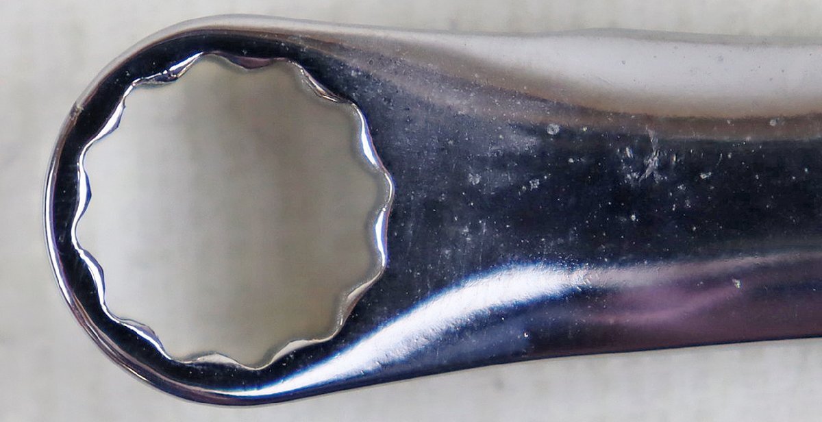 P◎中古品◎工具『Snap-on 15°オフセットロングストレートメガネレンチ XDHM1214』 スナップオン 12mm/14mm 本体のみ_画像5