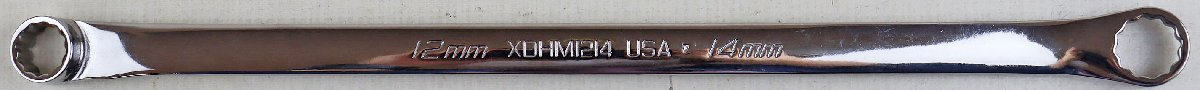 P◎中古品◎工具『Snap-on 15°オフセットロングストレートメガネレンチ XDHM1214』 スナップオン 12mm/14mm 本体のみ_画像2
