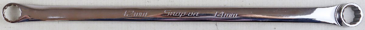 P◎中古品◎工具『Snap-on 15°オフセットロングストレートメガネレンチ XDHM1214』 スナップオン 12mm/14mm 本体のみ_画像1