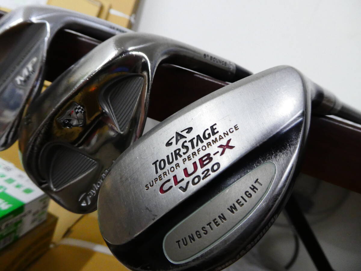 ☆ アイアン まとめ 3點 ツアーステージ V020 テーラーメイド ウエッジ mizuno MP R5-W 1円スタート ☆
