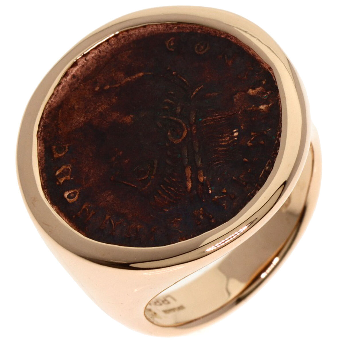 BVLGARI BVLGARY mote- кошка Yinling g* кольцо K18 розовое золото женский б/у 