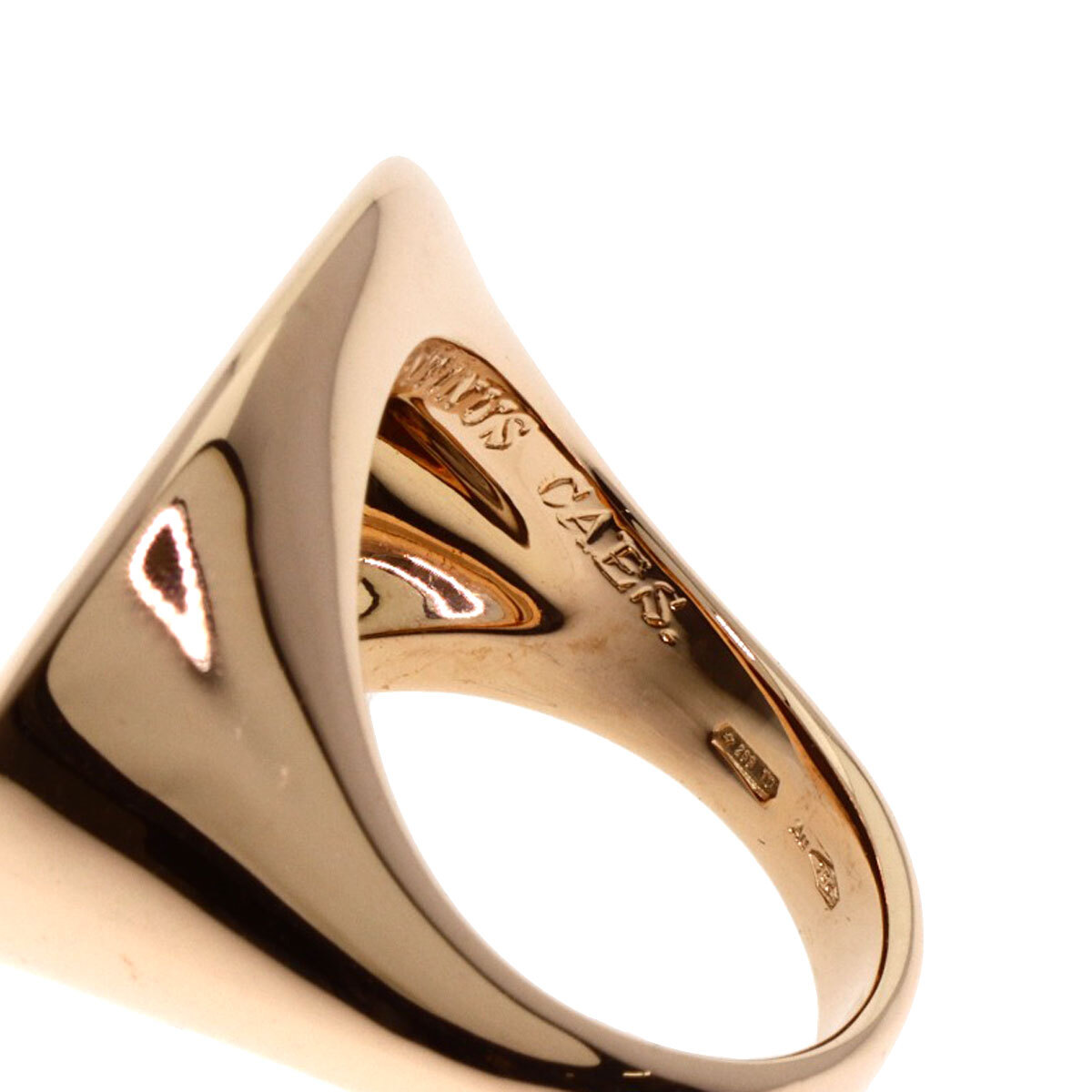 BVLGARI BVLGARY mote- кошка Yinling g* кольцо K18 розовое золото женский б/у 