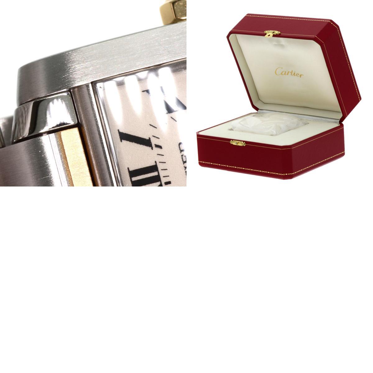 CARTIER カルティエ W51007Q4 タンクフランセーズ SM 腕時計 ステンレススチール SSxK18YG レディース 中古