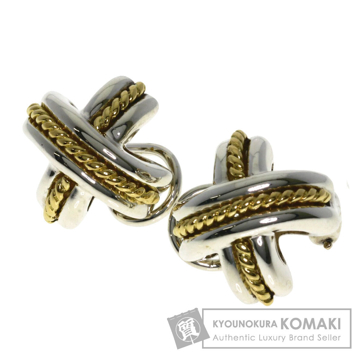 TIFFANY&Co. ティファニー シグネチャー イヤリング シルバー レディース 中古_画像1