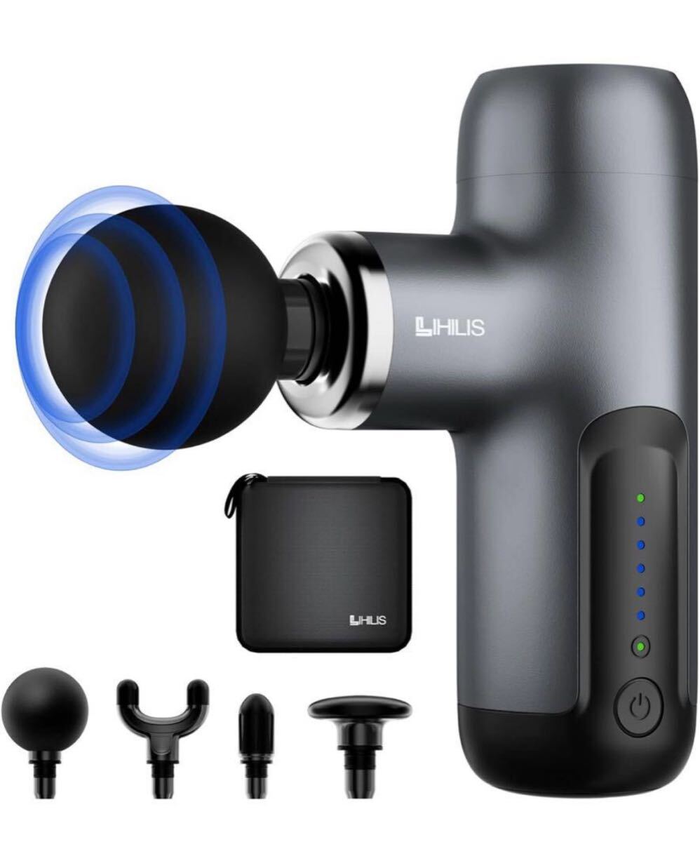 筋膜リリースガン (整体院長監修) ハンディガン AI自適応モード付き LIHILIS 6段階超強力振動 静音 340g