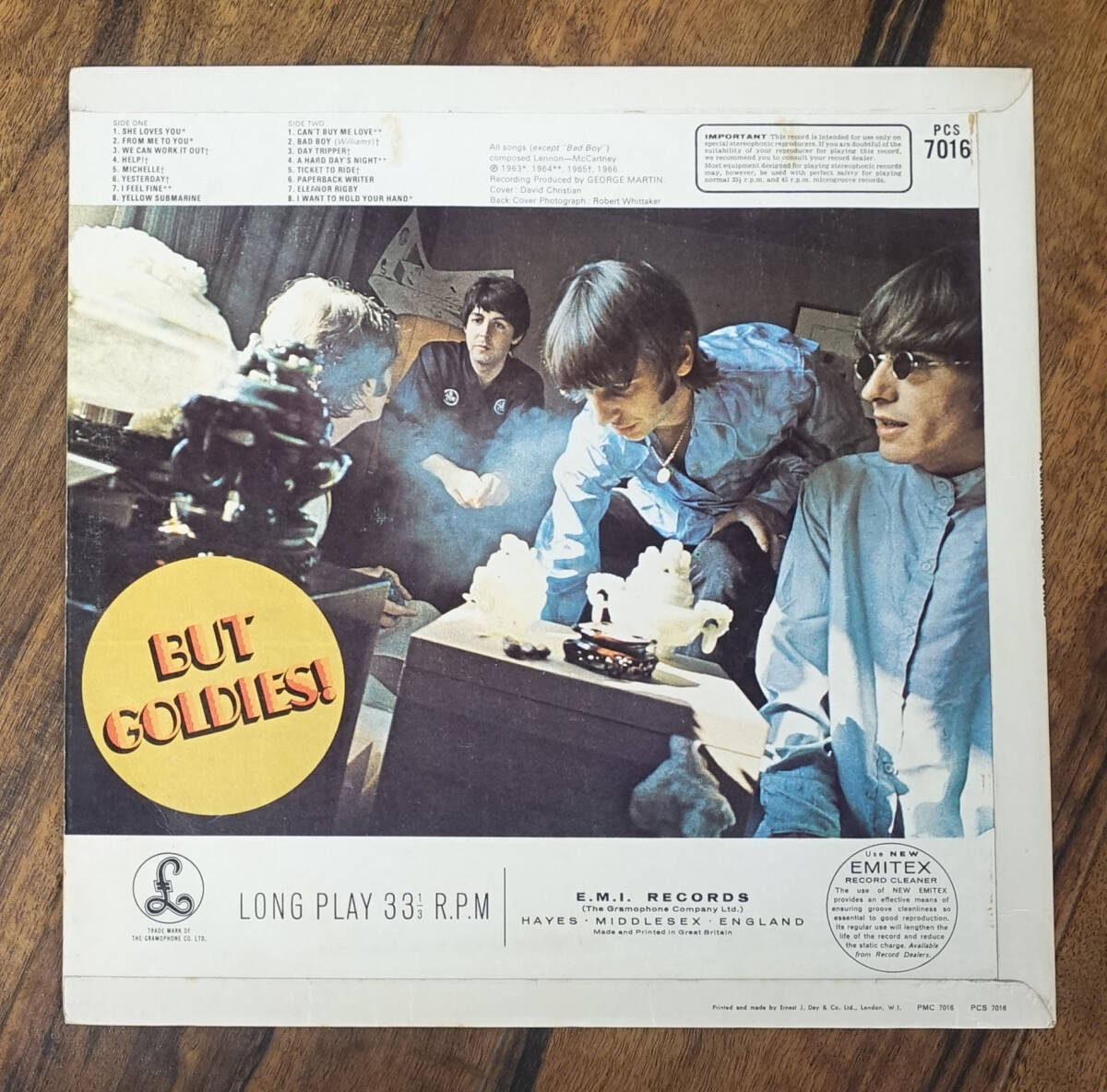 極上! UK Original 最初回 PARLOPHONE PCS 7016 A Collection of Beatles Oldies / The Beatles MAT: 1G/1G+1G