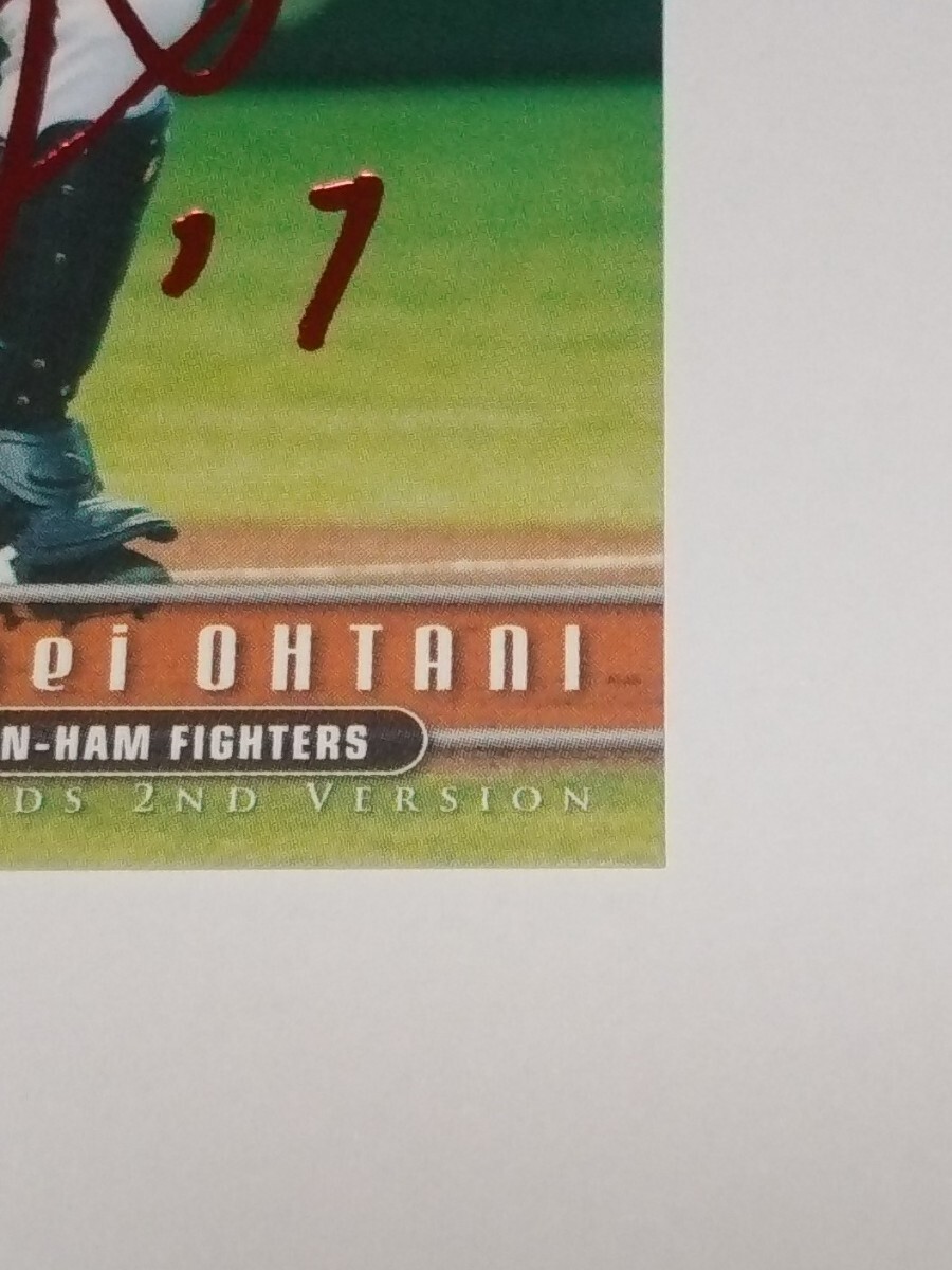 【２５枚限定】大谷翔平 赤箔サインカード BBM ２０１５ 日本ハムファイターズ