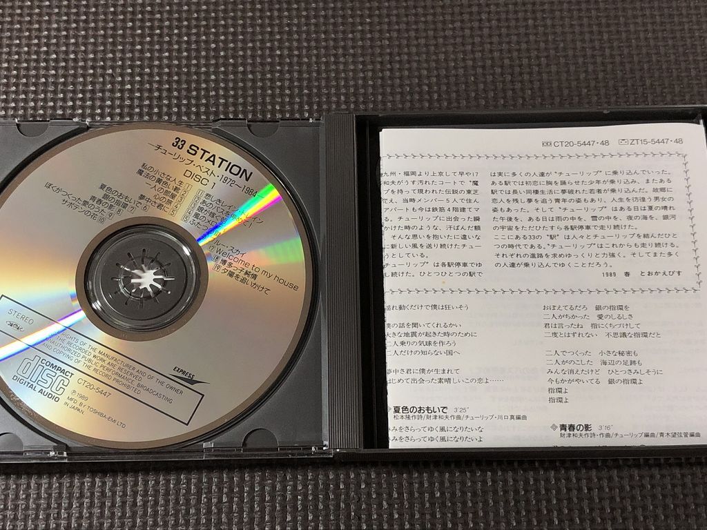 チューリップ 33STATION チューリップ ベスト 1972~1984 TULIP 2CD_画像3