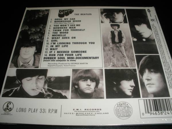 ザ?ビートルズ ラバー?ソウル リマスター 特典映像付 ノルウェイの森 イン?マイ?ライフ ドライヴ カー EMI THE BEATLES RUBBER SOUL
